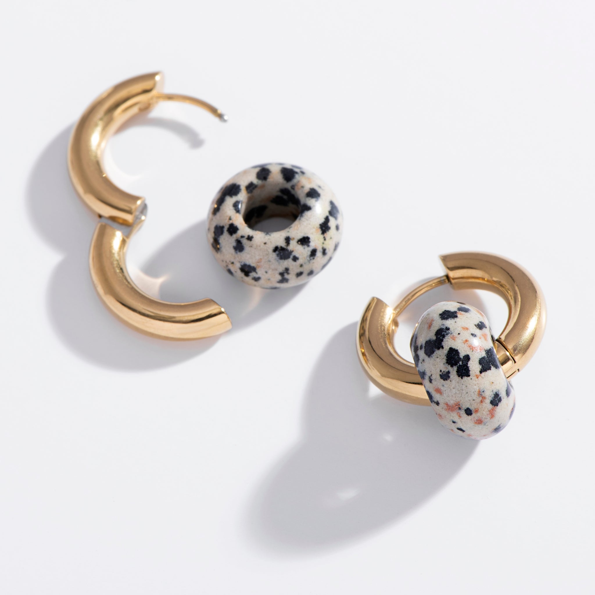 Jupiter Earrings: Onyx, Jasper, or Aventurine