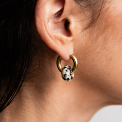Jupiter Earrings: Onyx, Jasper, or Aventurine