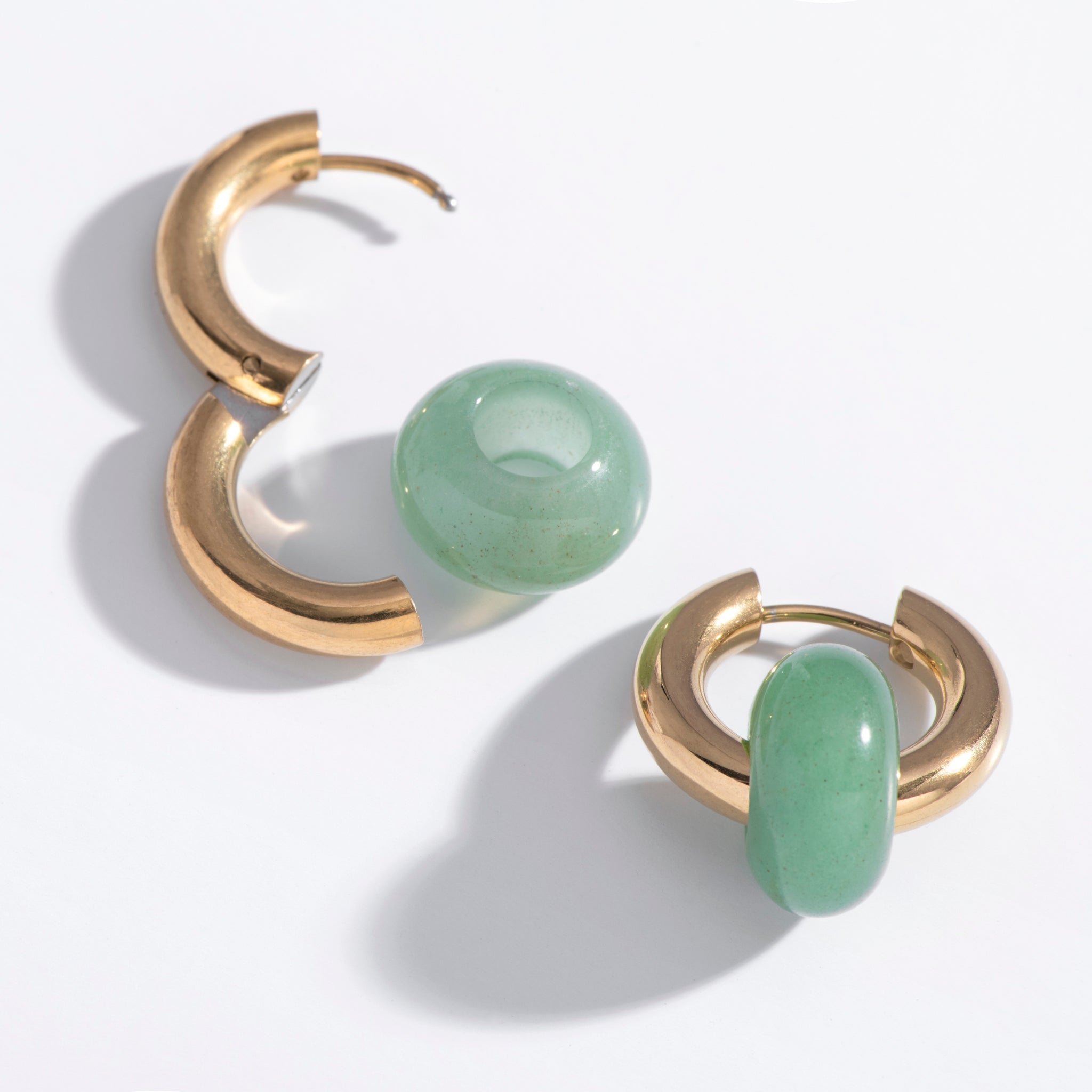 Jupiter Earrings: Onyx, Jasper, or Aventurine