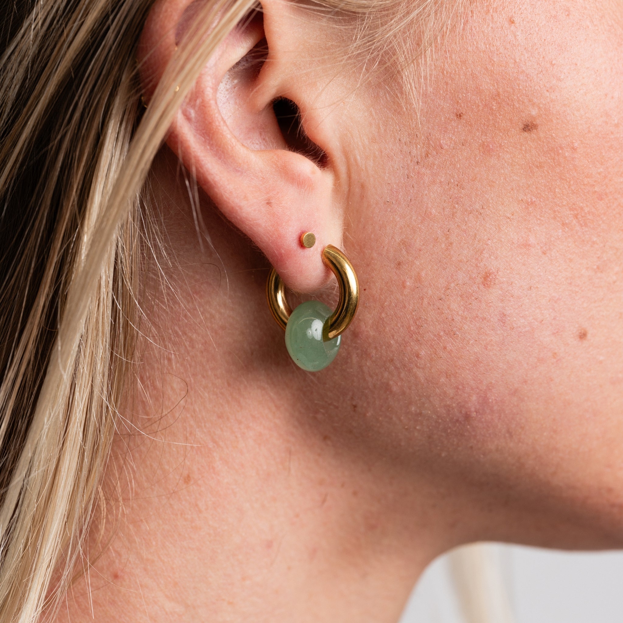 Jupiter Earrings: Onyx, Jasper, or Aventurine