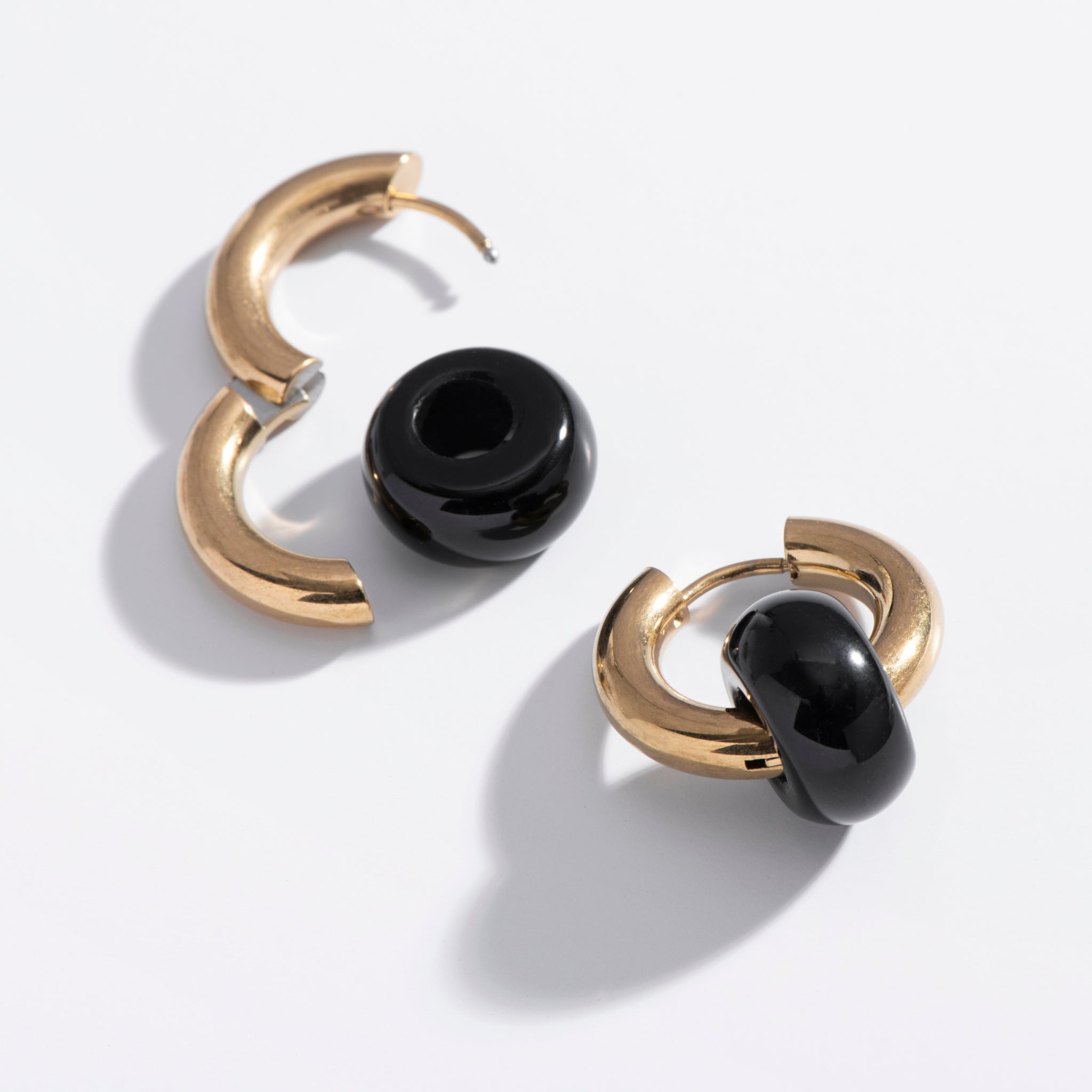 Jupiter Earrings: Onyx, Jasper, or Aventurine