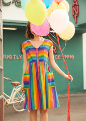 More Is More Rainbow Stripe Dress