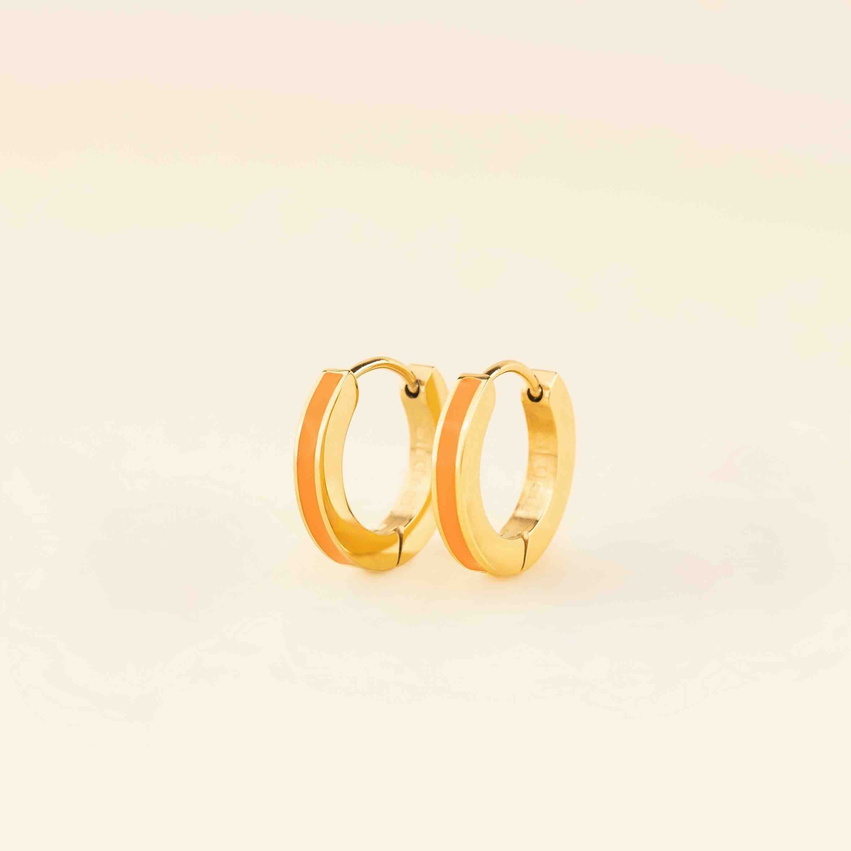 Color Huggie Hoop Earrings