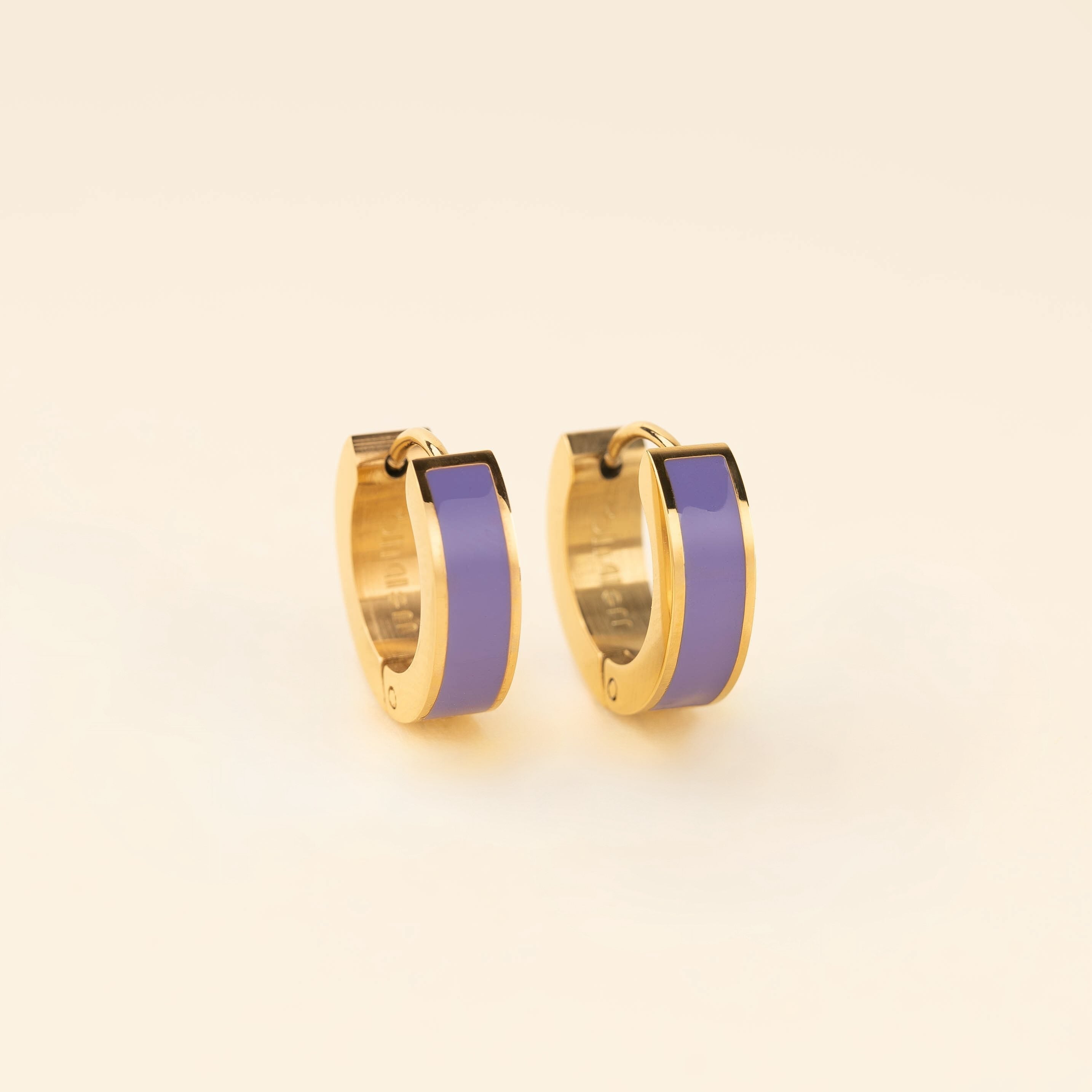 Chunky Huggie Hoop Earrings - 16 Color Options