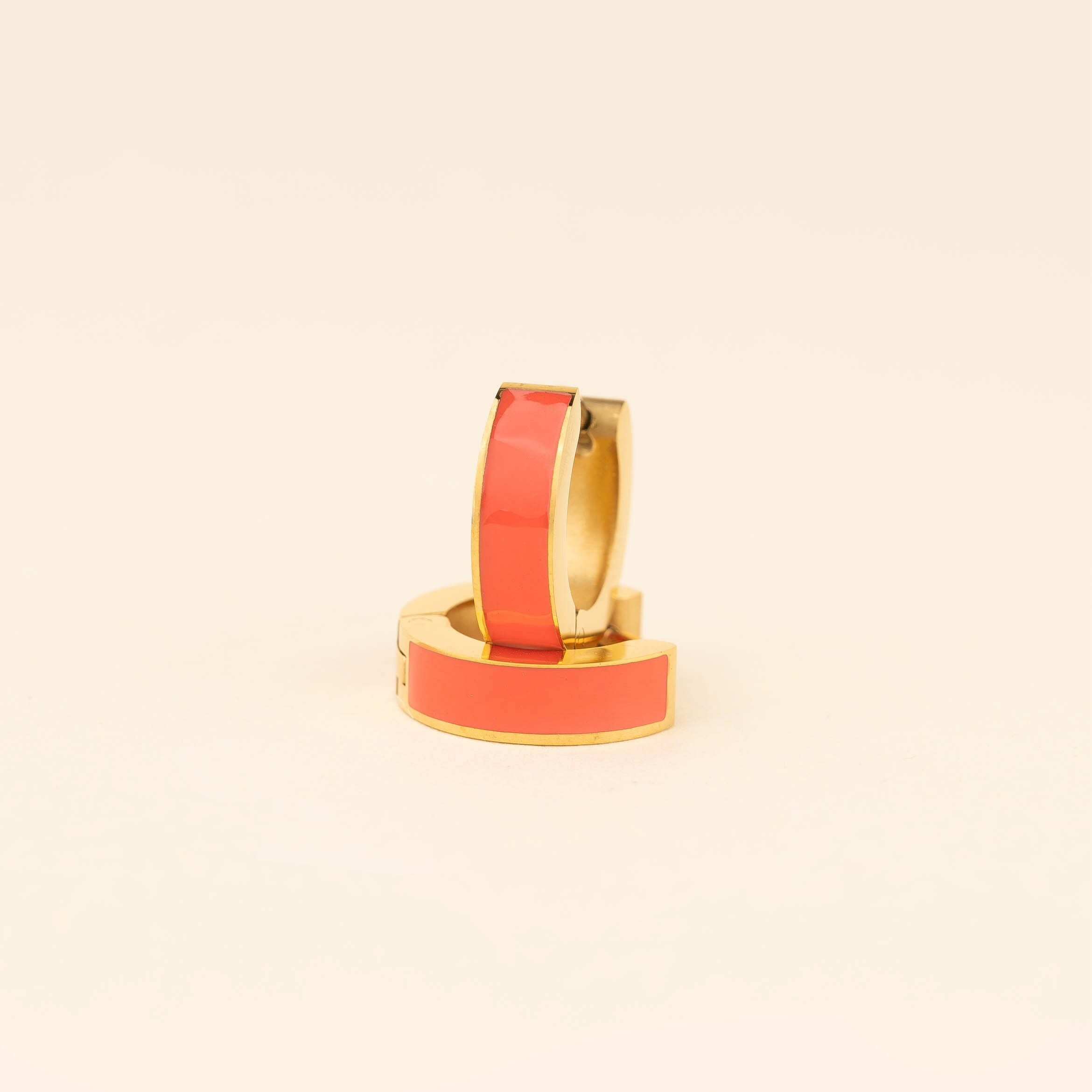 Chunky Huggie Hoop Earrings - 16 Color Options