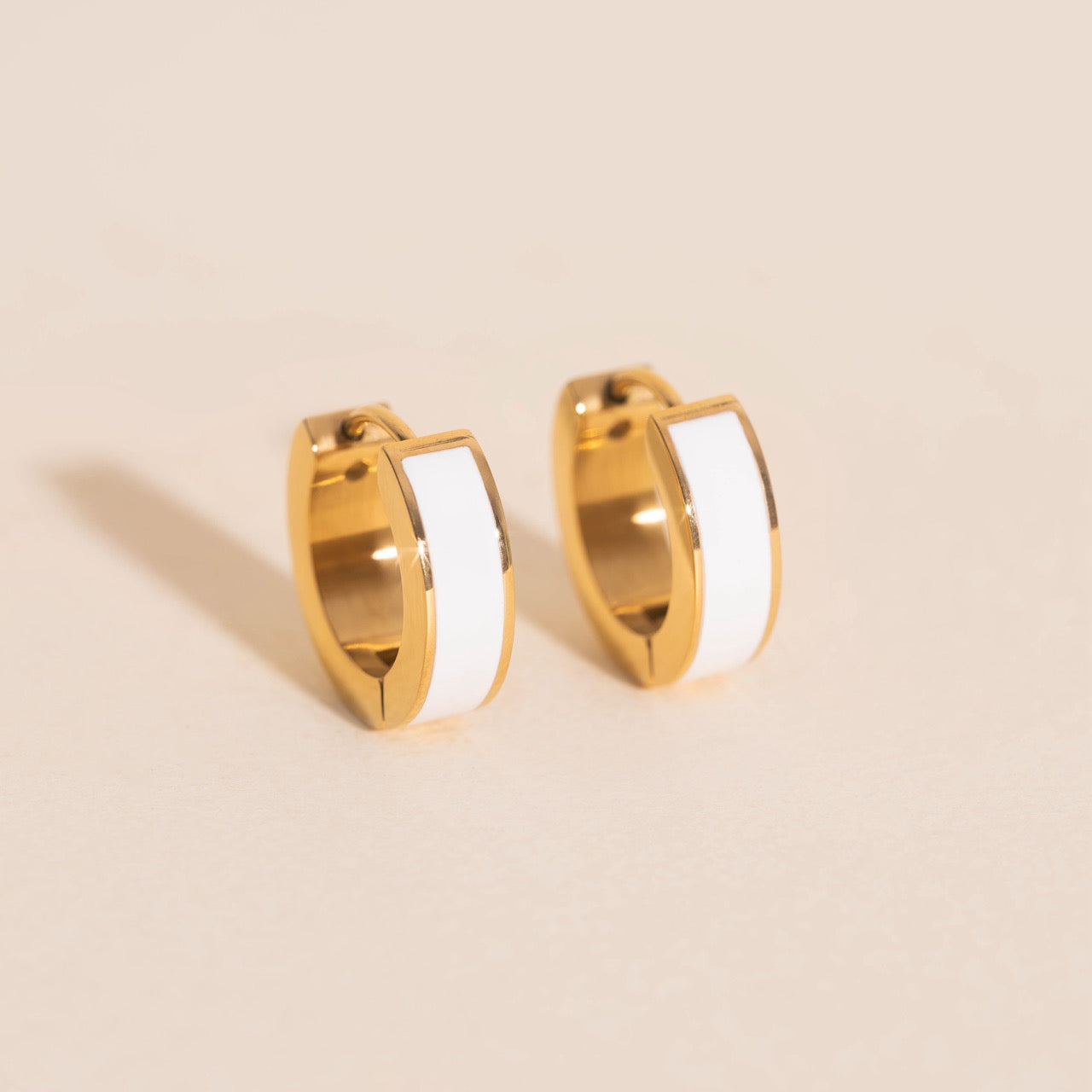 Chunky Huggie Hoop Earrings - 16 Color Options