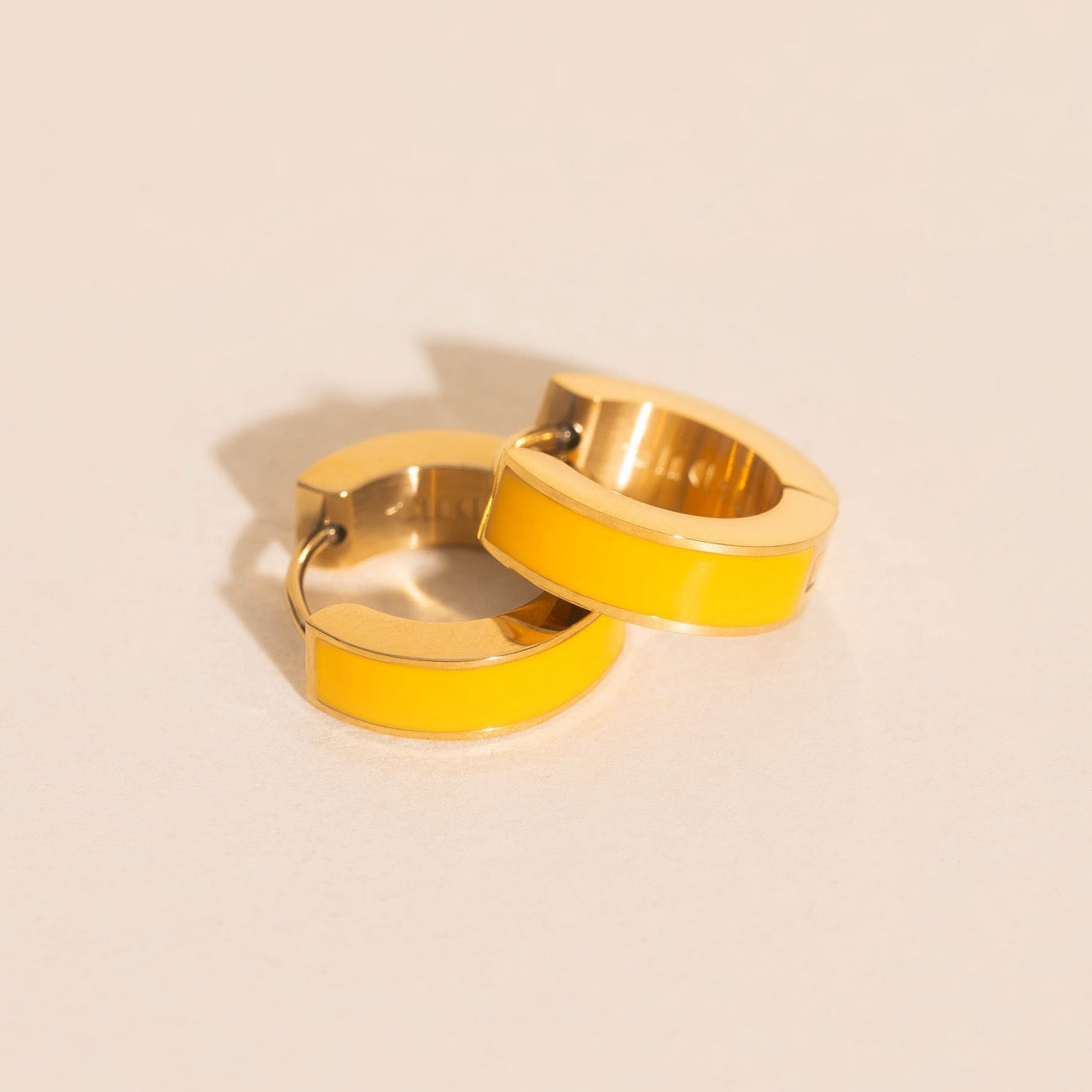 Chunky Huggie Hoop Earrings - 16 Color Options