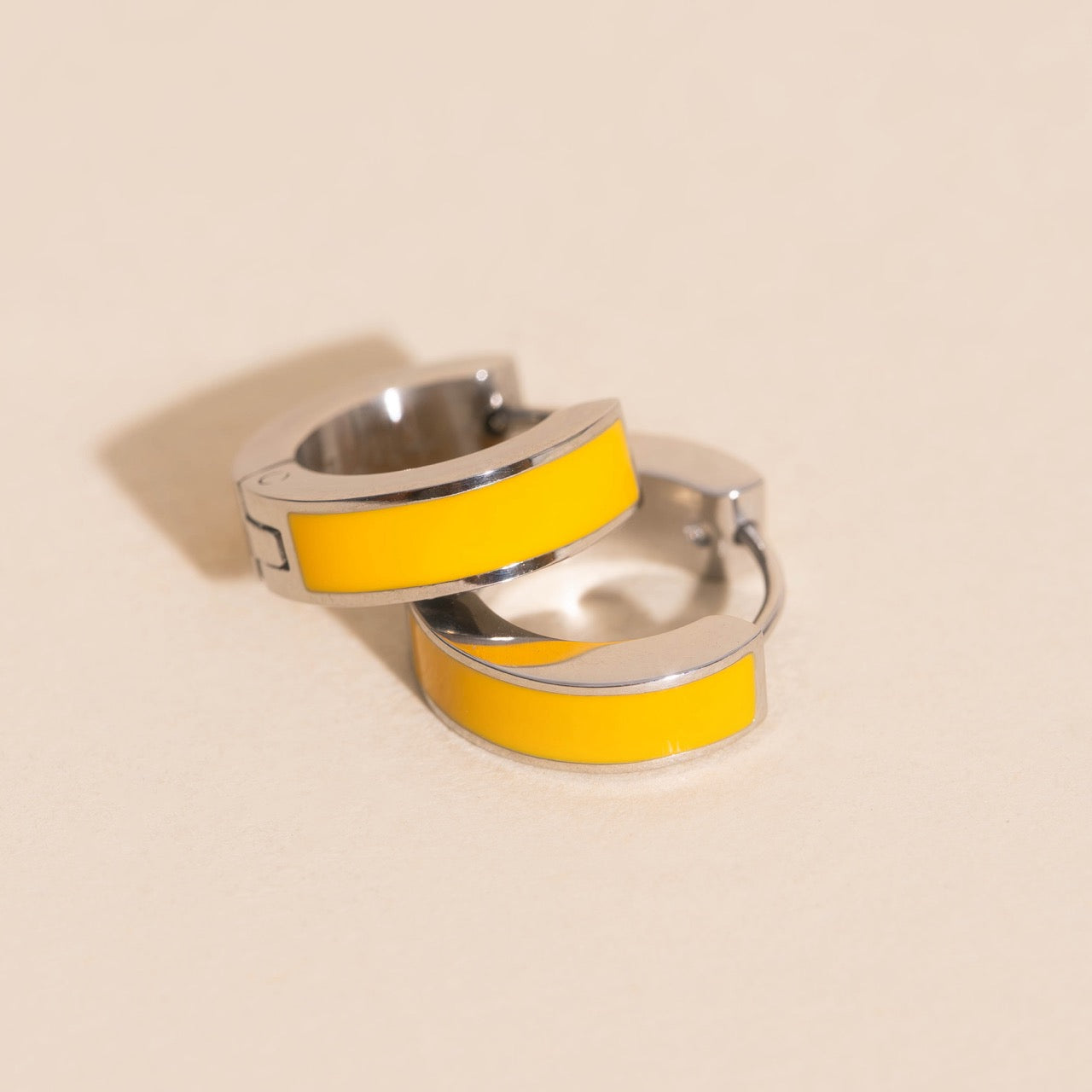 Chunky Huggie Hoop Earrings - 16 Color Options