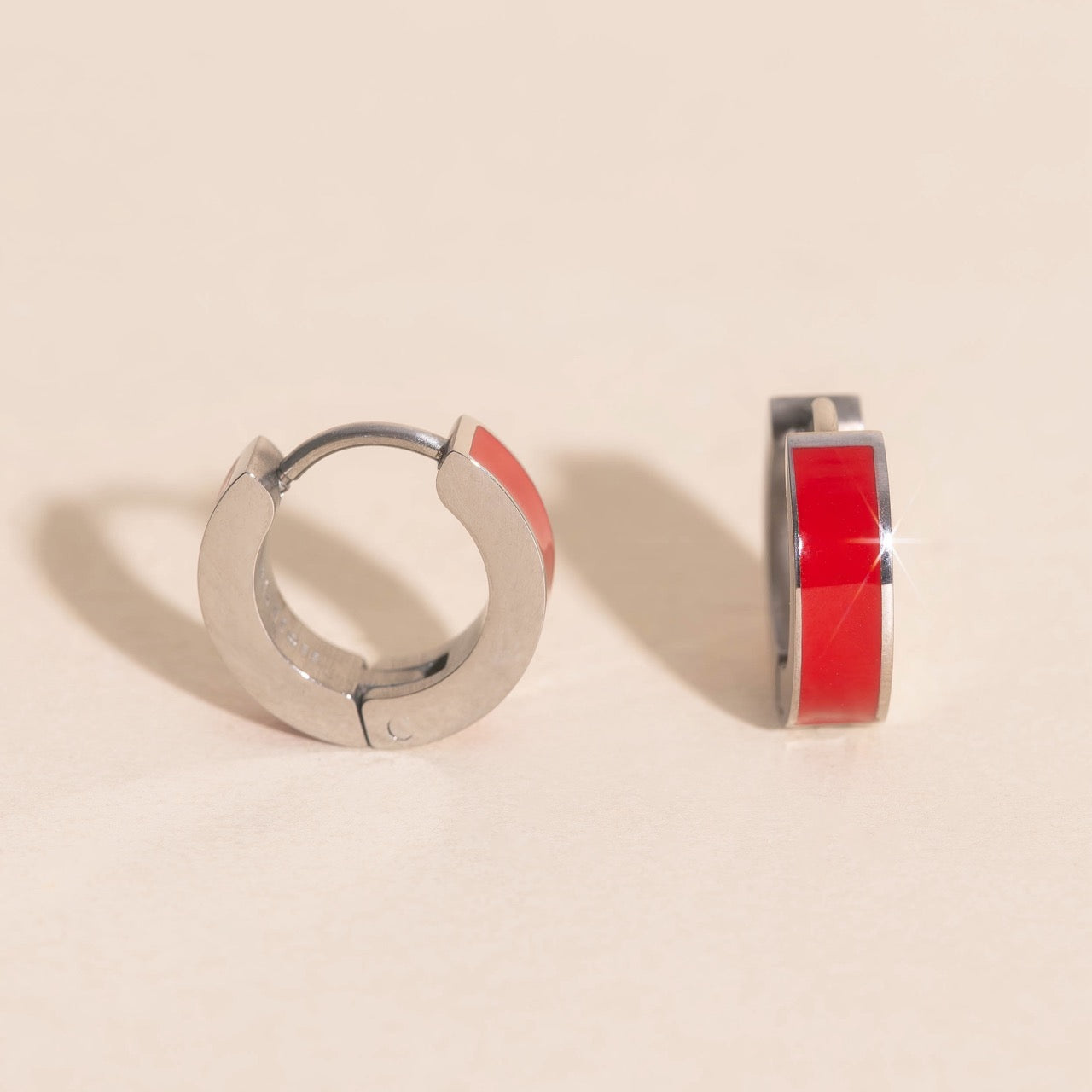 Chunky Huggie Hoop Earrings - 16 Color Options