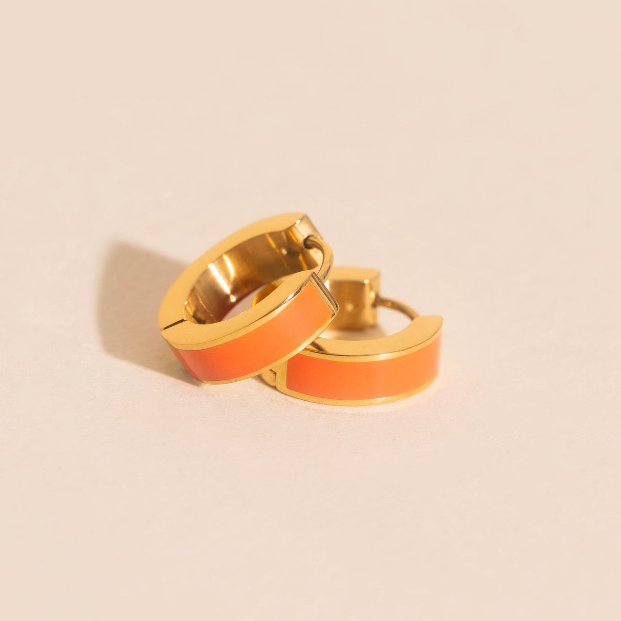 Chunky Huggie Hoop Earrings - 16 Color Options