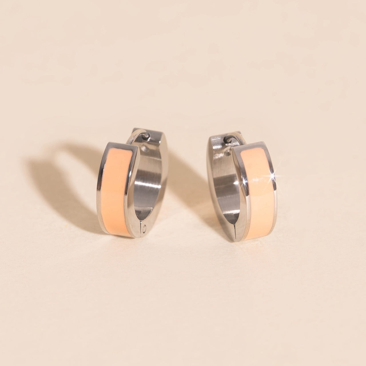 Chunky Huggie Hoop Earrings - 16 Color Options