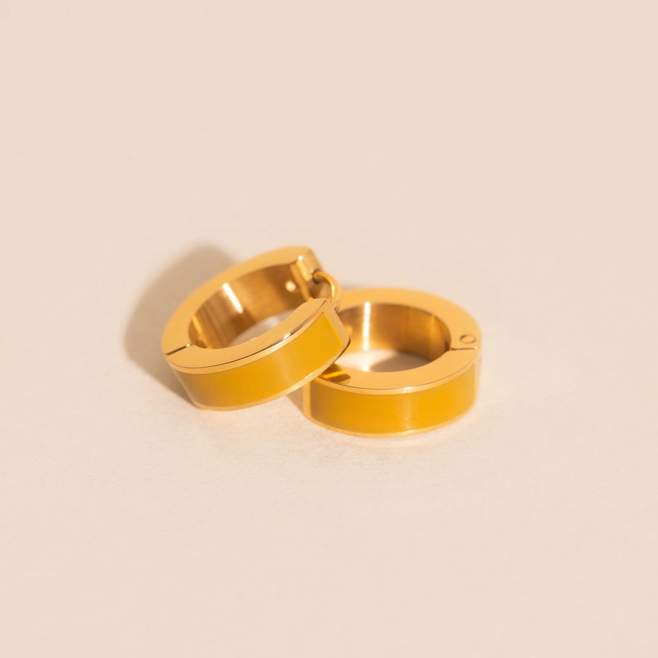 Chunky Huggie Hoop Earrings - 16 Color Options