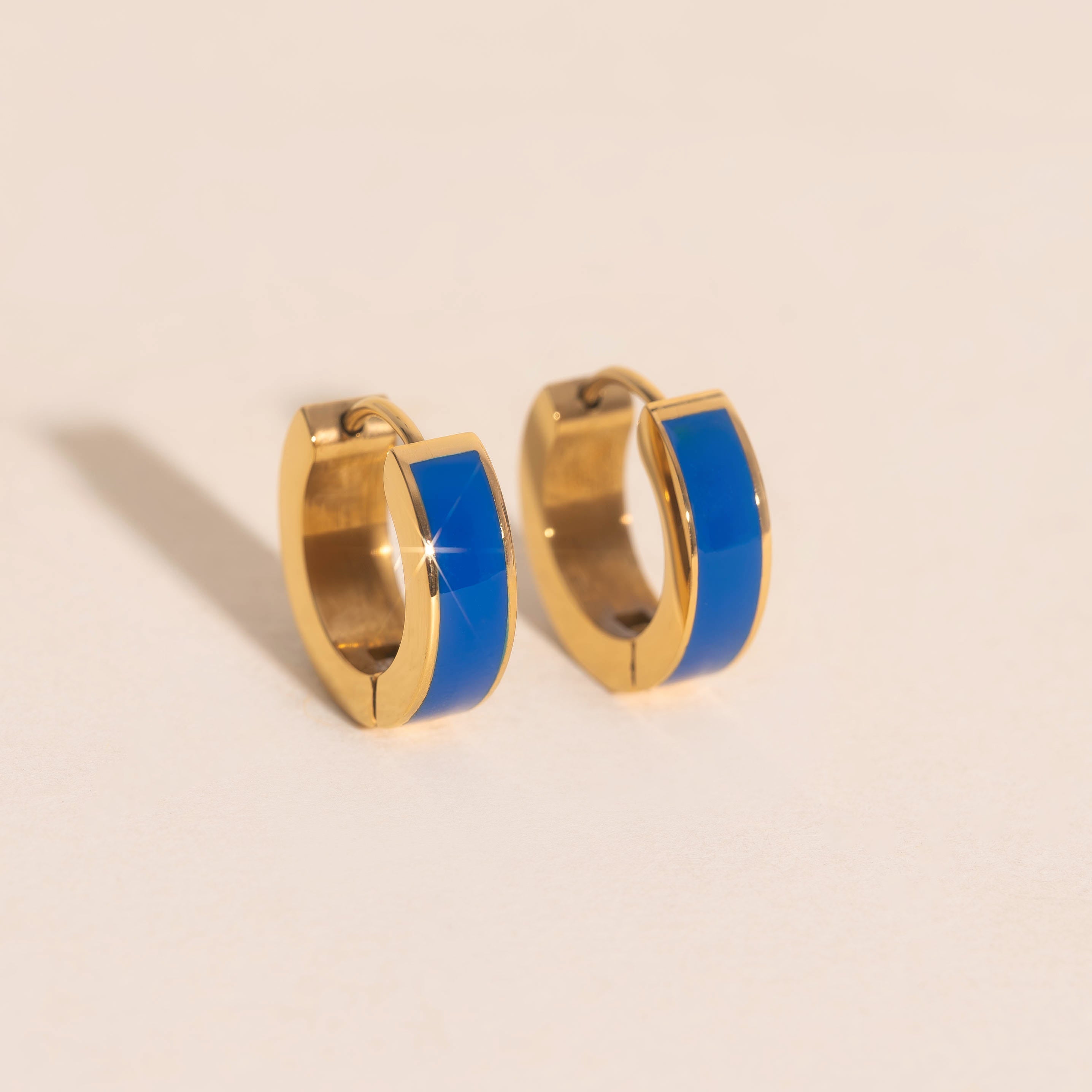 Chunky Huggie Hoop Earrings - 16 Color Options