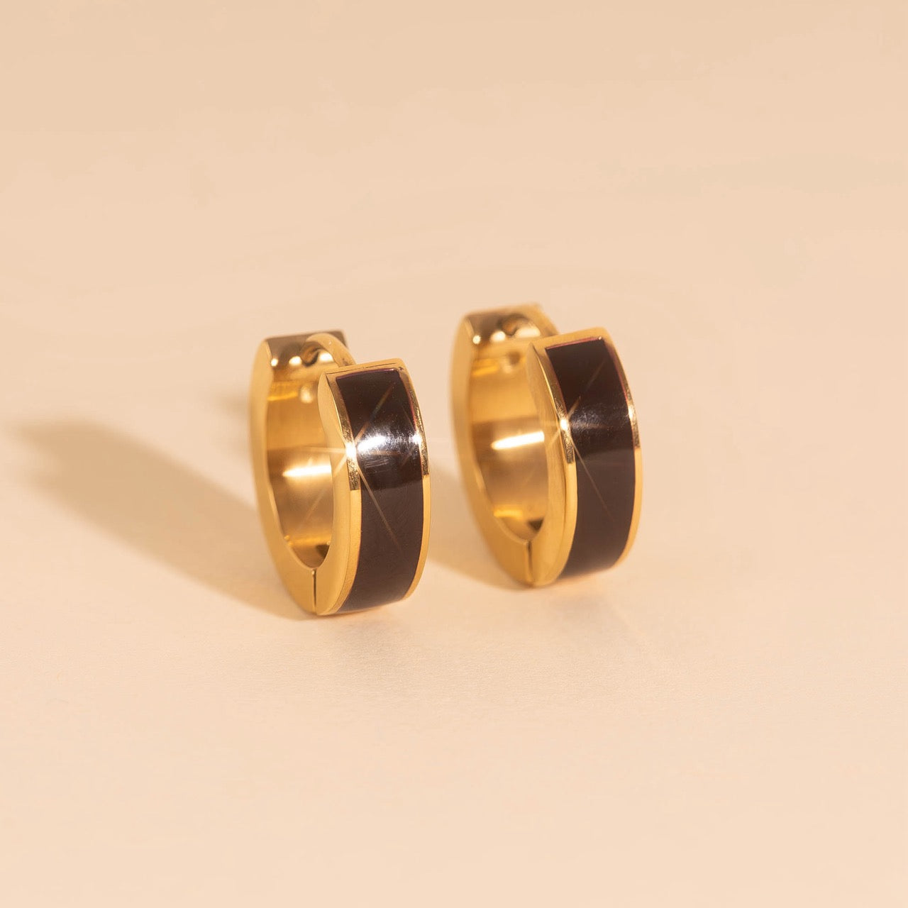 Chunky Huggie Hoop Earrings - 16 Color Options