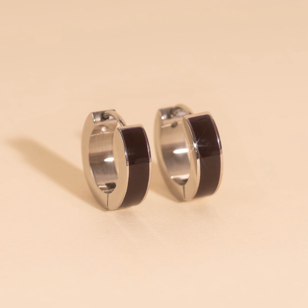 Chunky Huggie Hoop Earrings - 16 Color Options
