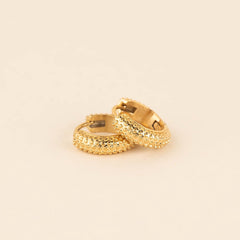 Party Chunky Huggie Hoop Earrings