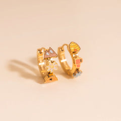 Utah 3D Huggie Hoop Earrings