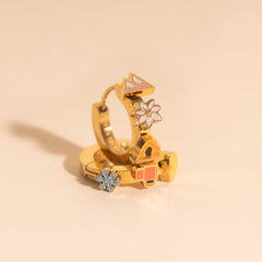 Utah 3D Huggie Hoop Earrings