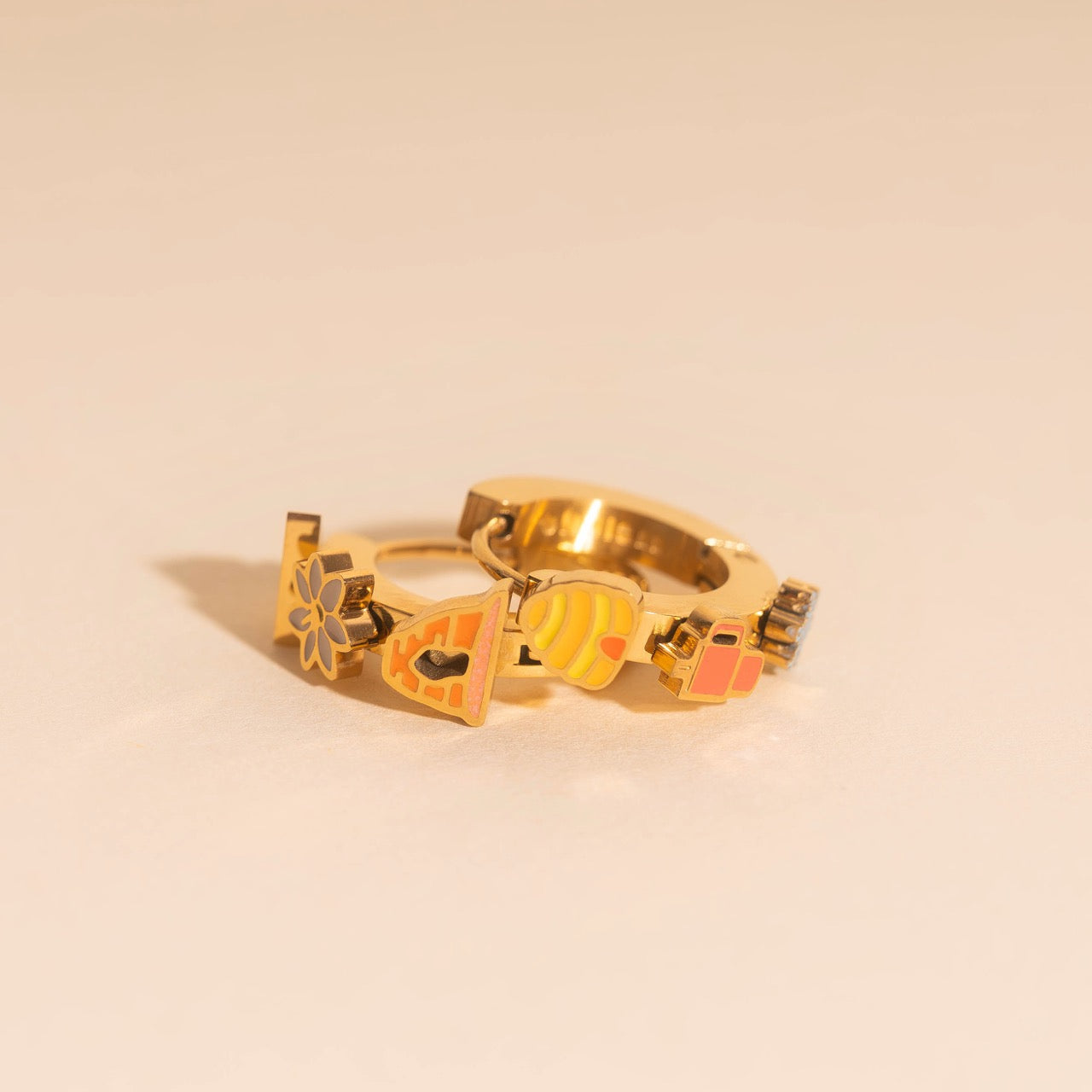 Utah 3D Huggie Hoop Earrings
