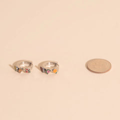 Fruit Loop 3D Huggie Hoop Earrings