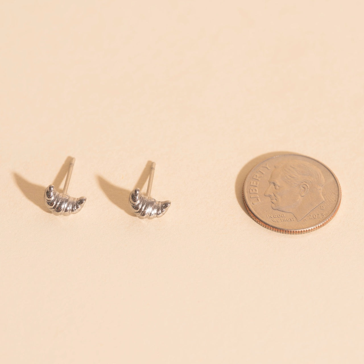 Croissant Stud Earrings