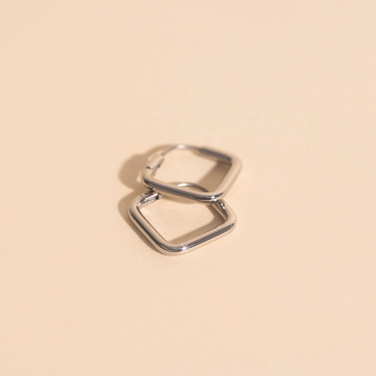 Diamond Rounded Huggie Hoop Earrings