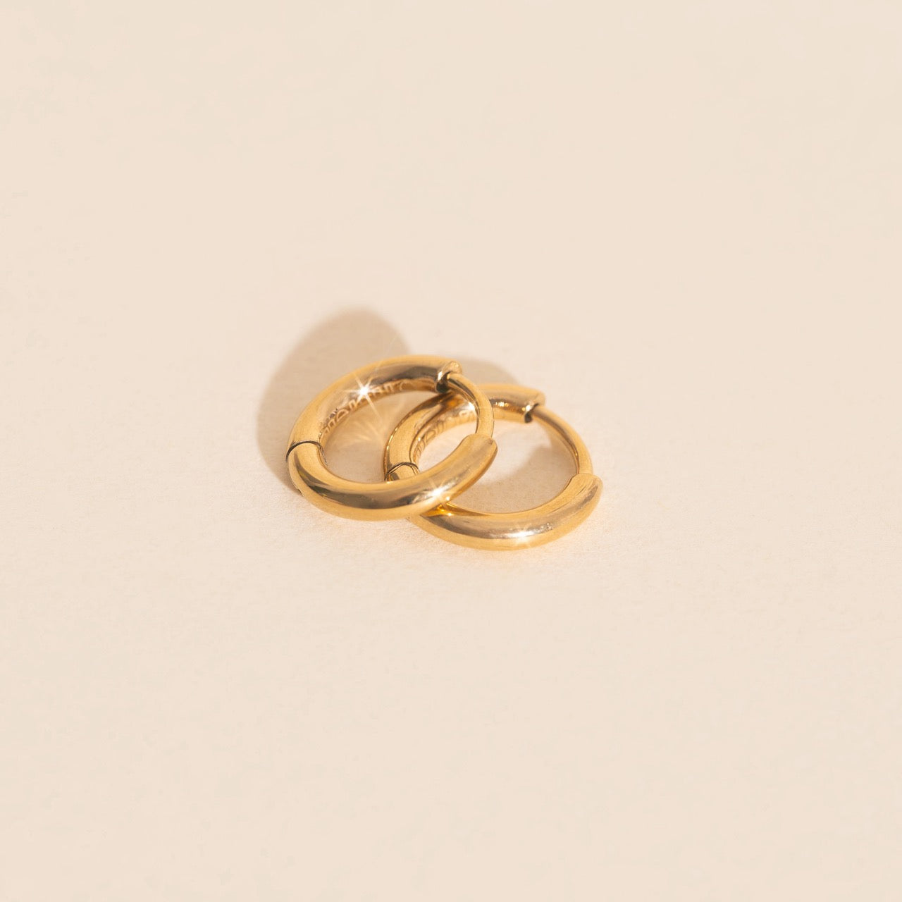 Mini Rounded Huggie Hoop Earrings