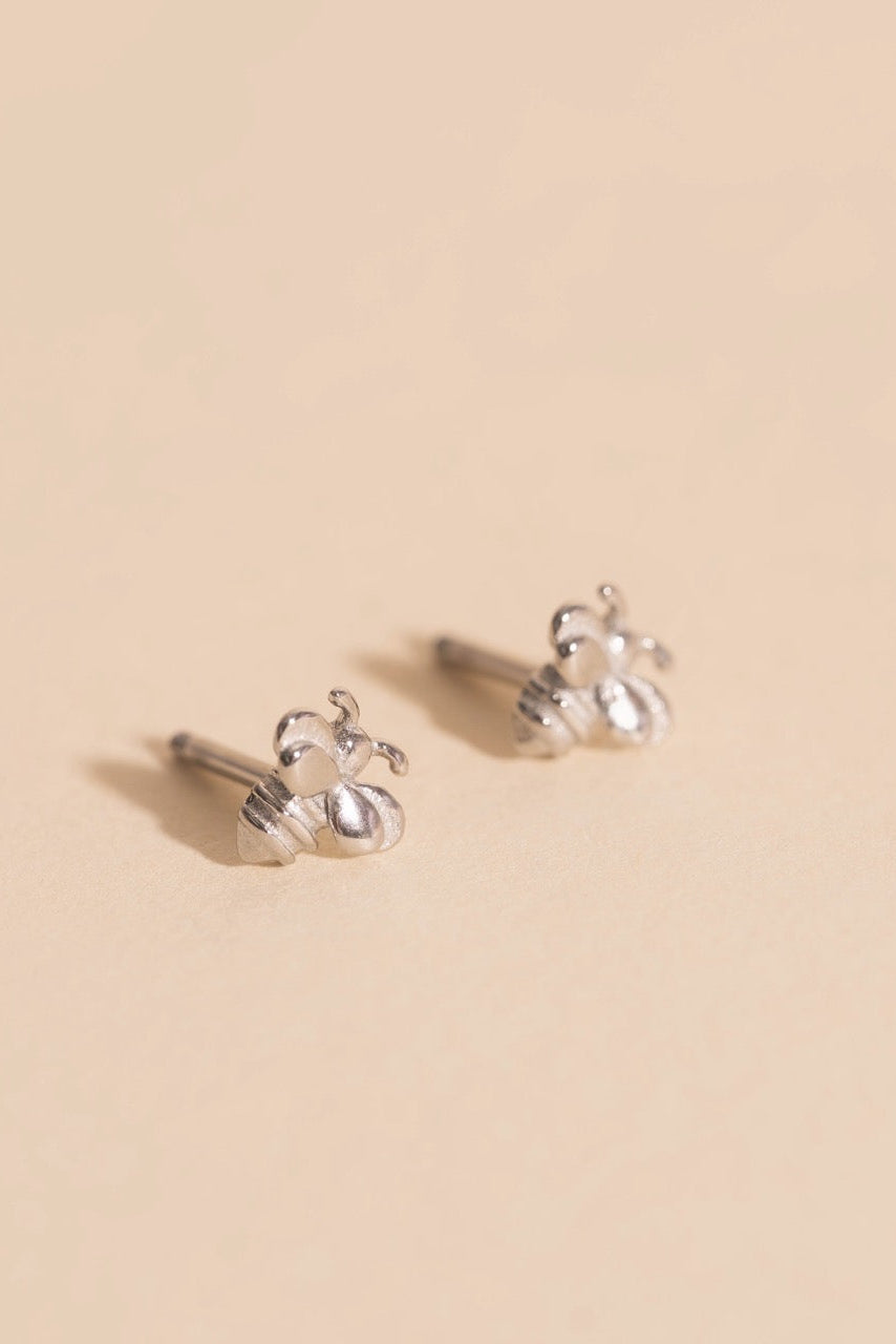 Mini Bumble Bee Stud Earrings