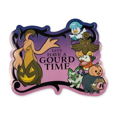Gourgeist 'Gourd Time' Pokémon Halloween Metal Sign