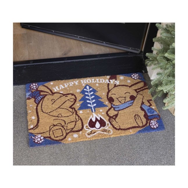 Pikachu & Fuecoco Happy Holidays Pokémon Holiday Doormat
