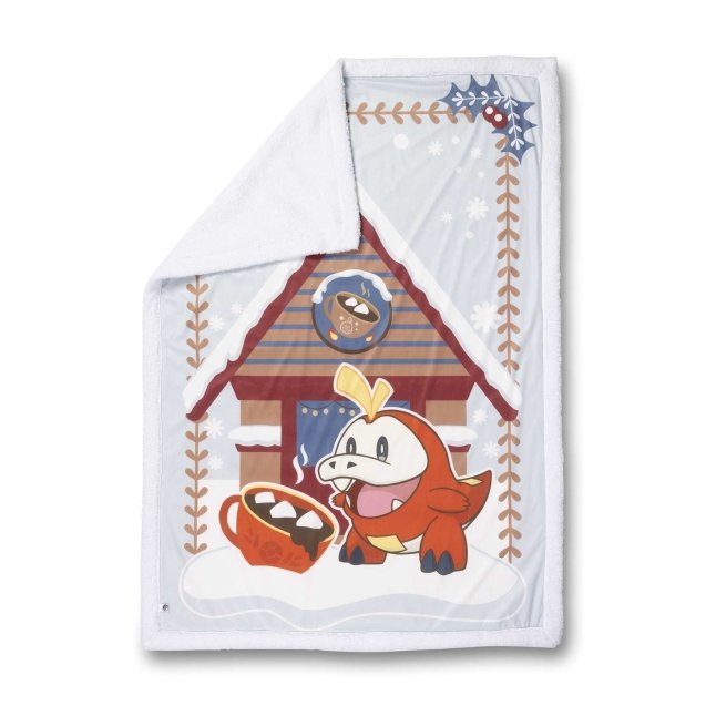 Fuecoco Pokémon Holiday Throw Blanket