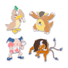 Farfetch'd, Kangaskhan, Mr. Mime & Tauros Pokémon Pins (4-Pack)