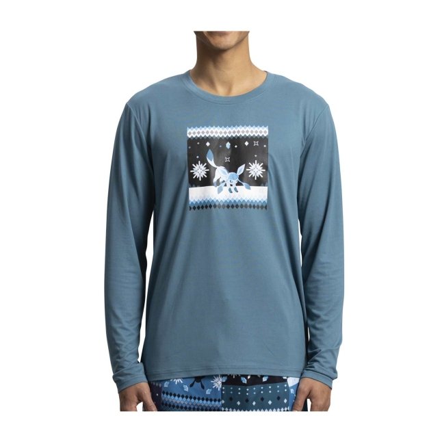 Glaceon Blue Long-Sleeve T-Shirt - Men