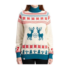 Forest Fair Isle Turtleneck Knit Sweater - Adult