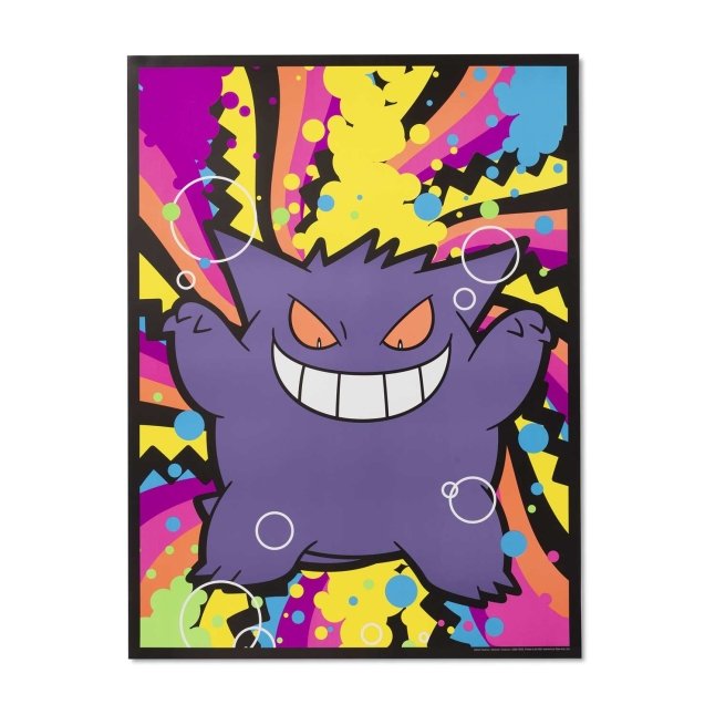 Gengar Midnight Shadows Blacklight Poster