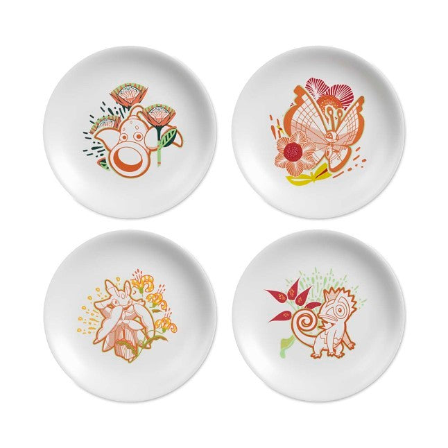 Floral Forest Pokémon Outdoor Dining Salad Plates (4-Pack)