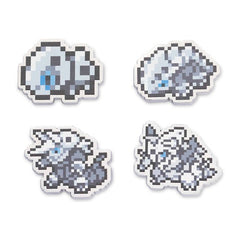 Aron, Lairon, Aggron & Mega Aggron Pokémon Pixel Pins (4-Pack)