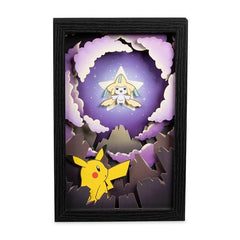 Jirachi Mythical Sights Layered Wall Art