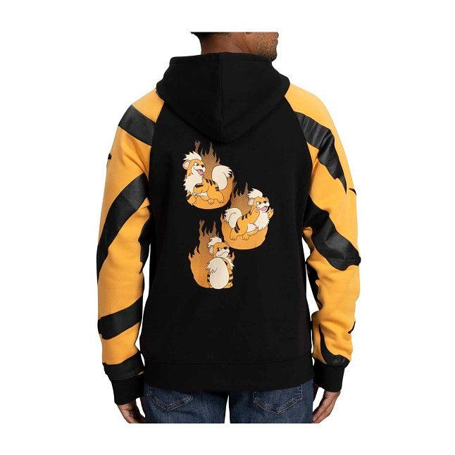 Growlithe Black Zip-Up Hoodie - Adult