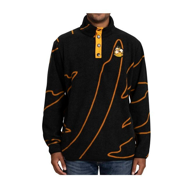 Growlithe Black Quarter-Snap Pullover Jacket