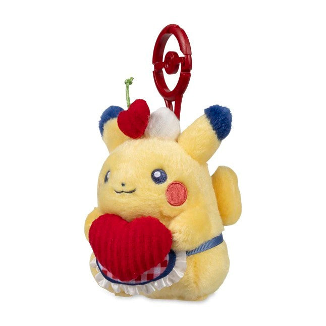 Pikachu with Heart Sweetheart Diner Plush Key Chain