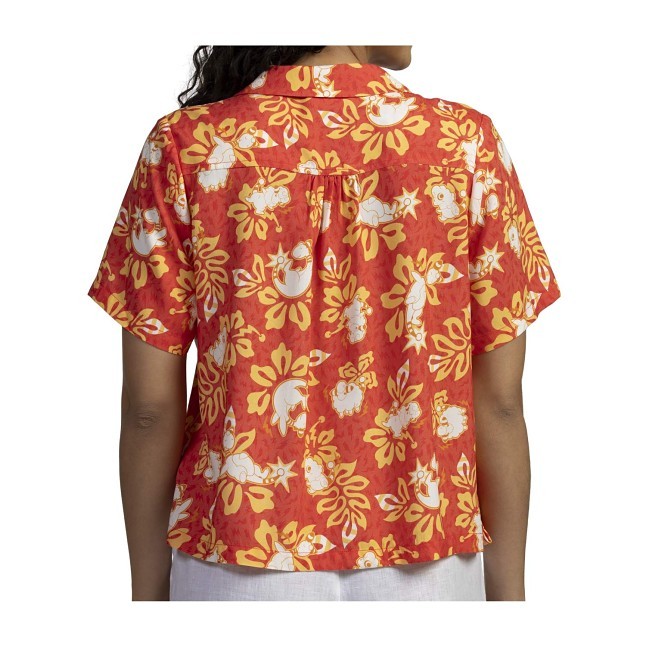 Ampharos & Friends Pokémon Tropical Button-Up Shirt - Women