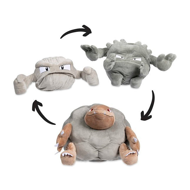 Geodude, Graveler & Golem Home Sweet Cave Evolution Plush