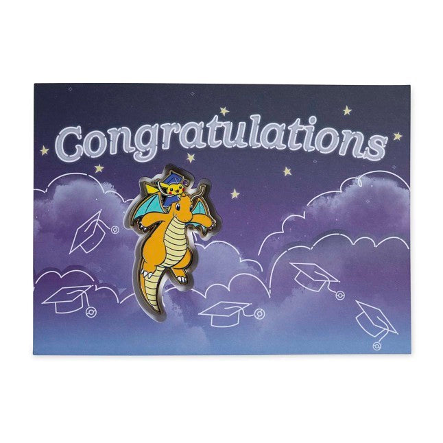 Pokémon Graduation: Pikachu & Dragonite Pin & Greeting Card