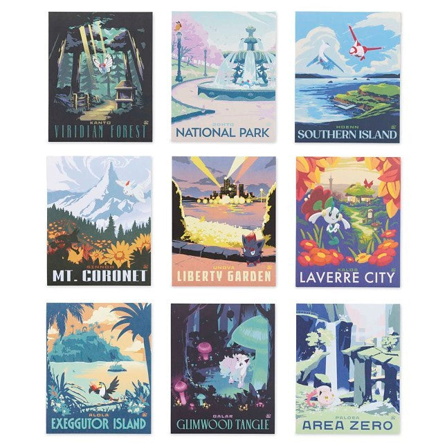Explore Pokémon Posters (9-Pack)