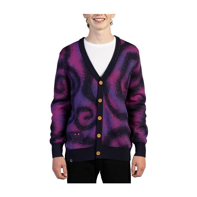 Gengar Purple Knit Cardigan - Adult