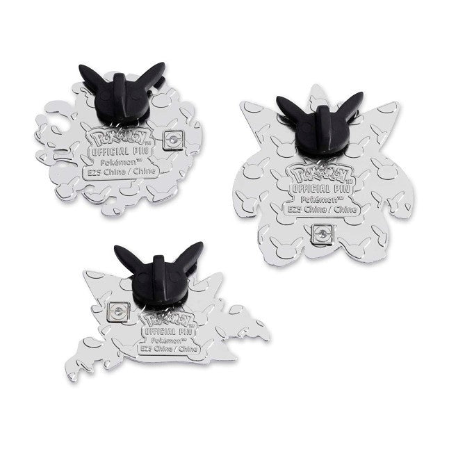 Gastly, Haunter & Gengar Pokémon Pins (3-Pack)