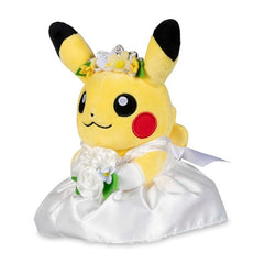 Pikachu Wedding: Wedding Dress Pikachu (Female) Plush - 8 In.