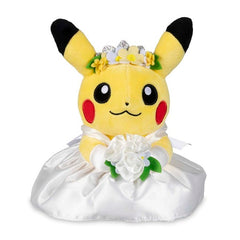 Pikachu Wedding: Wedding Dress Pikachu (Female) Plush - 8 In.