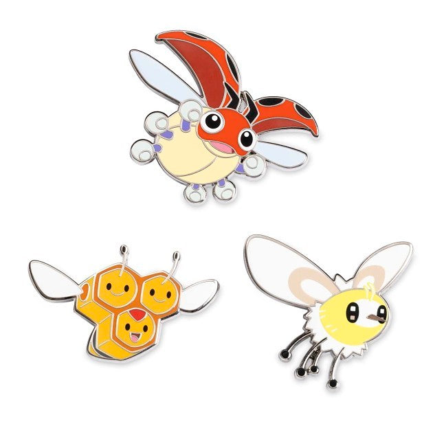 Ledyba, Combee & Cutiefly Pokémon Pins (3-Pack)